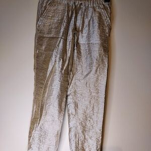 J.Crew size 0 gold shimmer lounge pant